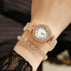 2Pcs Set Luxury Women Shiny Bracelet Watches  