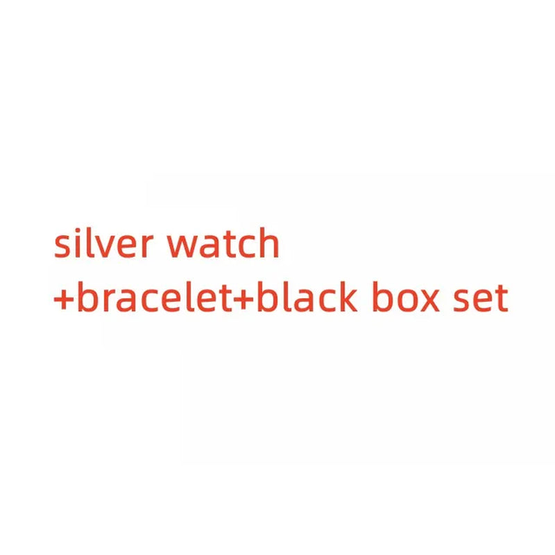 2Pcs Set Luxury Women Shiny Bracelet Watches  