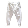 New White Jeans Men All-Match Fashion Ripped Hole pants