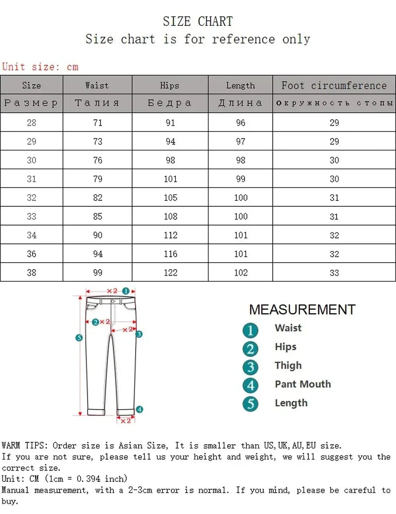 New White Jeans Men All-Match Fashion Ripped Hole pants