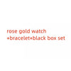 2Pcs Set Luxury Women Shiny Bracelet Watches  