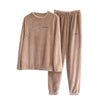 Women's Winter Velvet Sets Pullover and Elastic Waist Pants 