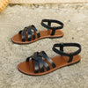 Summer New Women's Flat Bottom Roman Strap Sandals