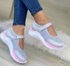 Round Head Knitted Women'S Thick Sole Single Shoes