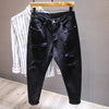 New White Jeans Men All-Match Fashion Ripped Hole pants