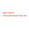 2Pcs Set Luxury Women Shiny Bracelet Watches  